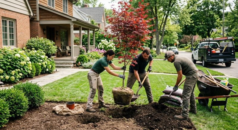Magnolia Tree Planting in Ventura County, CA
